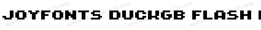 Joyfonts DuckGB Flash Bold字体转换